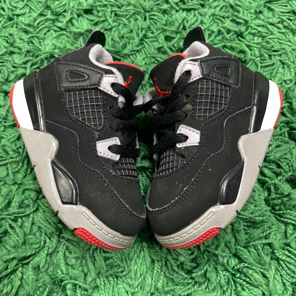 Jordan 4 Retro Bred (2019) (TD) Size 6C Pre Owned No Box